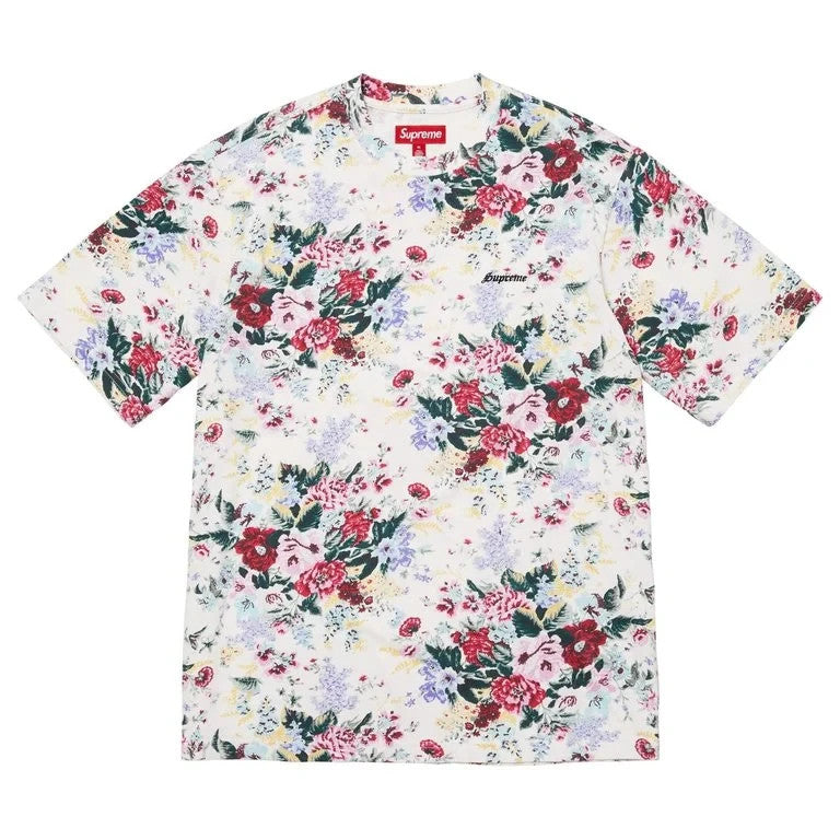 Supreme Washed S/S Top Floral