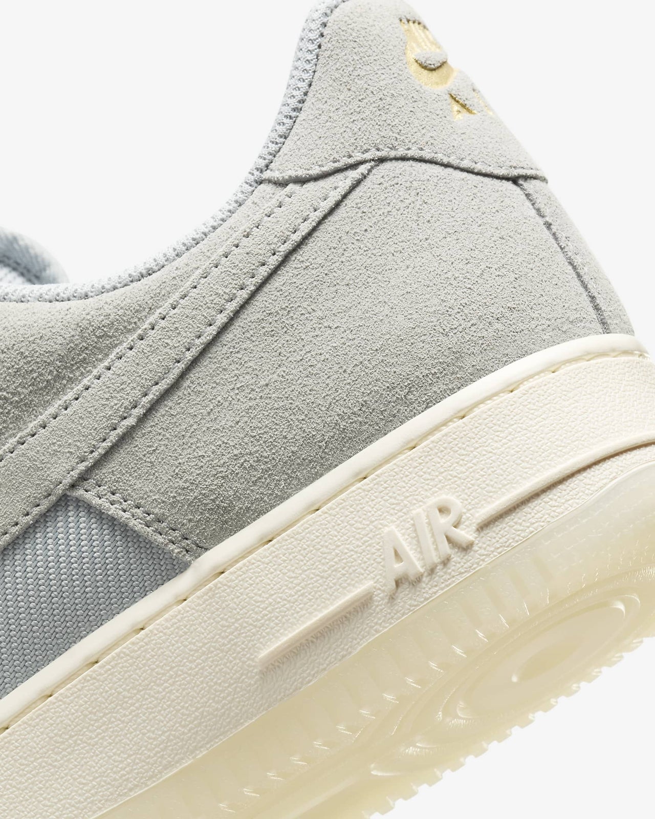 FZ5222-001 Nike Air Force 1 '07 LV8 Light Smoke Grey Metallic Gold Pale (Men's)