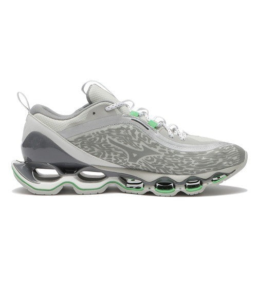 D1GA261303 Mizuno Wave Prophecy 13.2 Grey Light Grey Light Green (Men's)