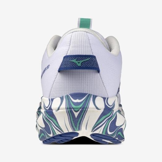 J1GU262382 Mizuno Wave Rider 30 "White/Blue/Sky Blue"