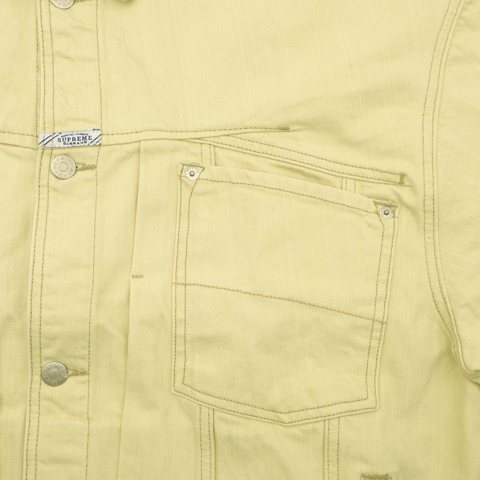 Supreme Marithe Francois Girbaud X-Seam Denim Trucker Jacket Natural