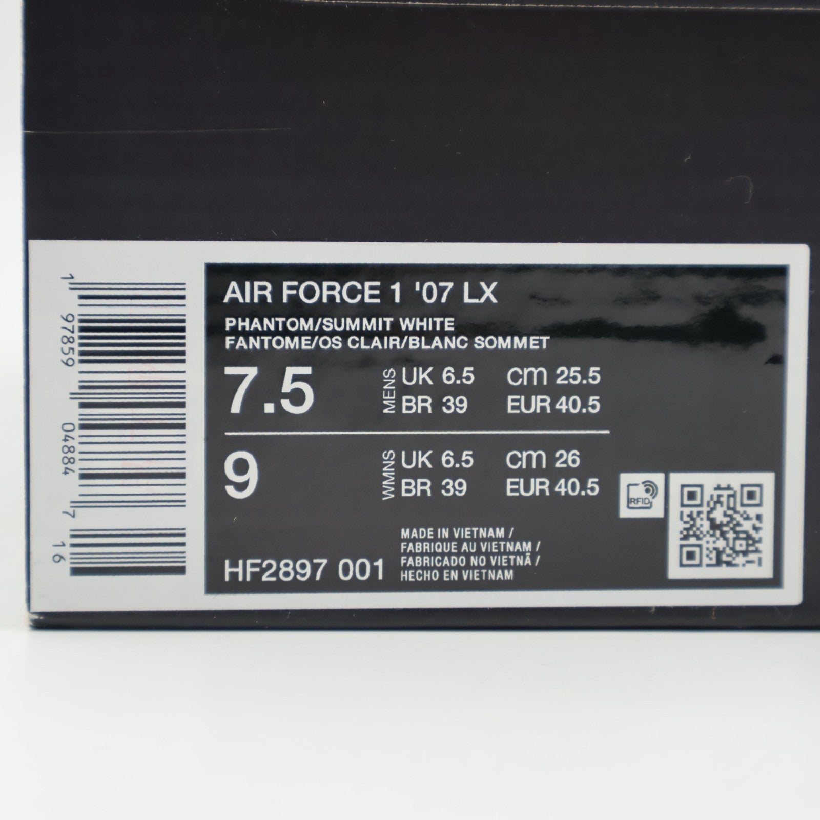 HF2897-001 Nike Air Force 1 Low Phantom and Light Bone (Men's)
