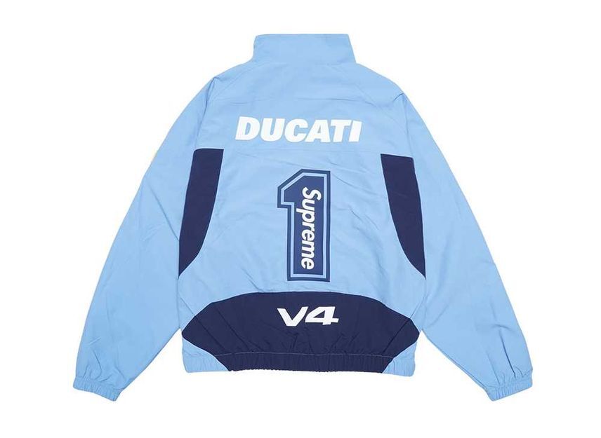 Supreme Ducati Track Jacket Light Blue