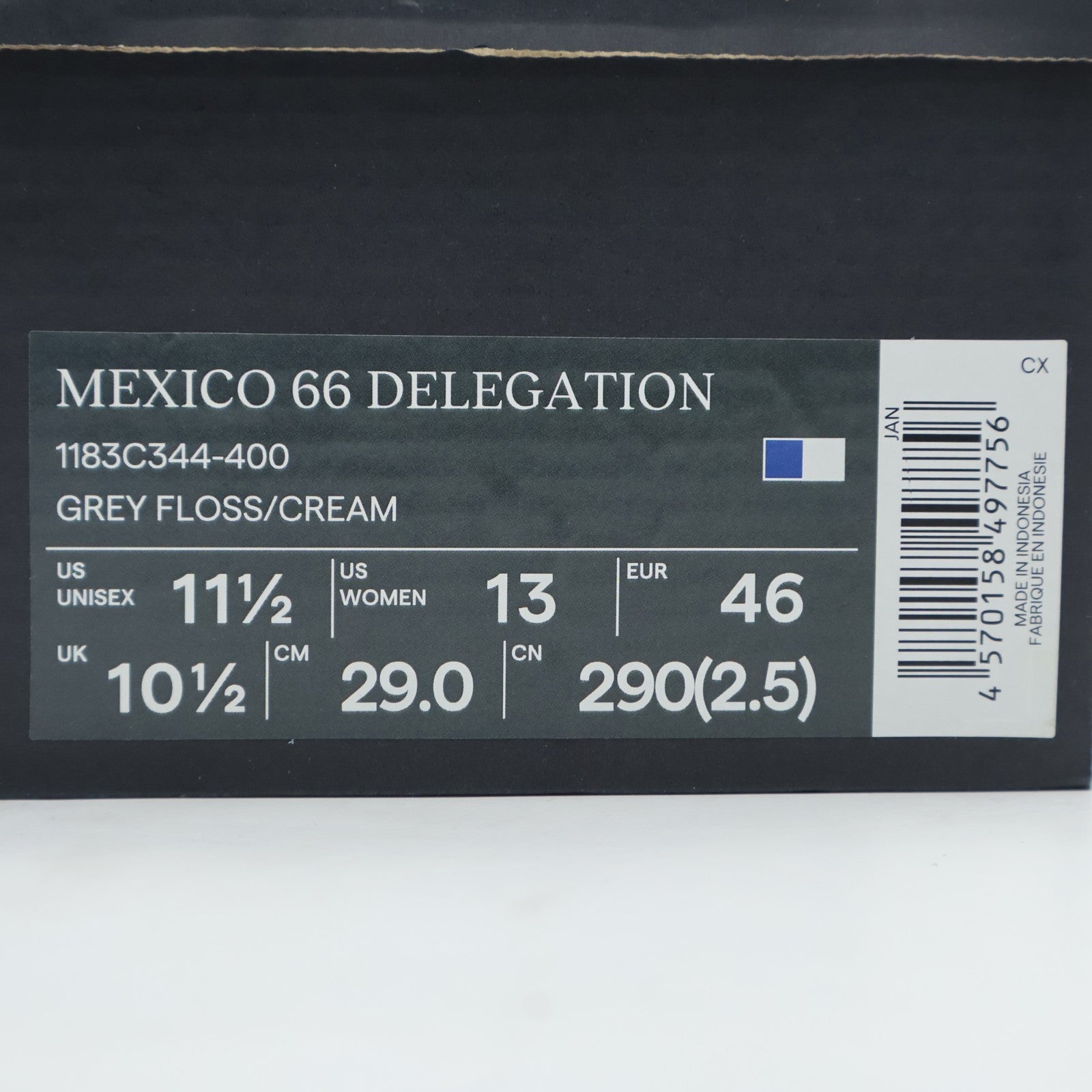 1183C344-400 Onitsuka Tiger Mexico 66 Delegation Grey Floss Cream (Men's)