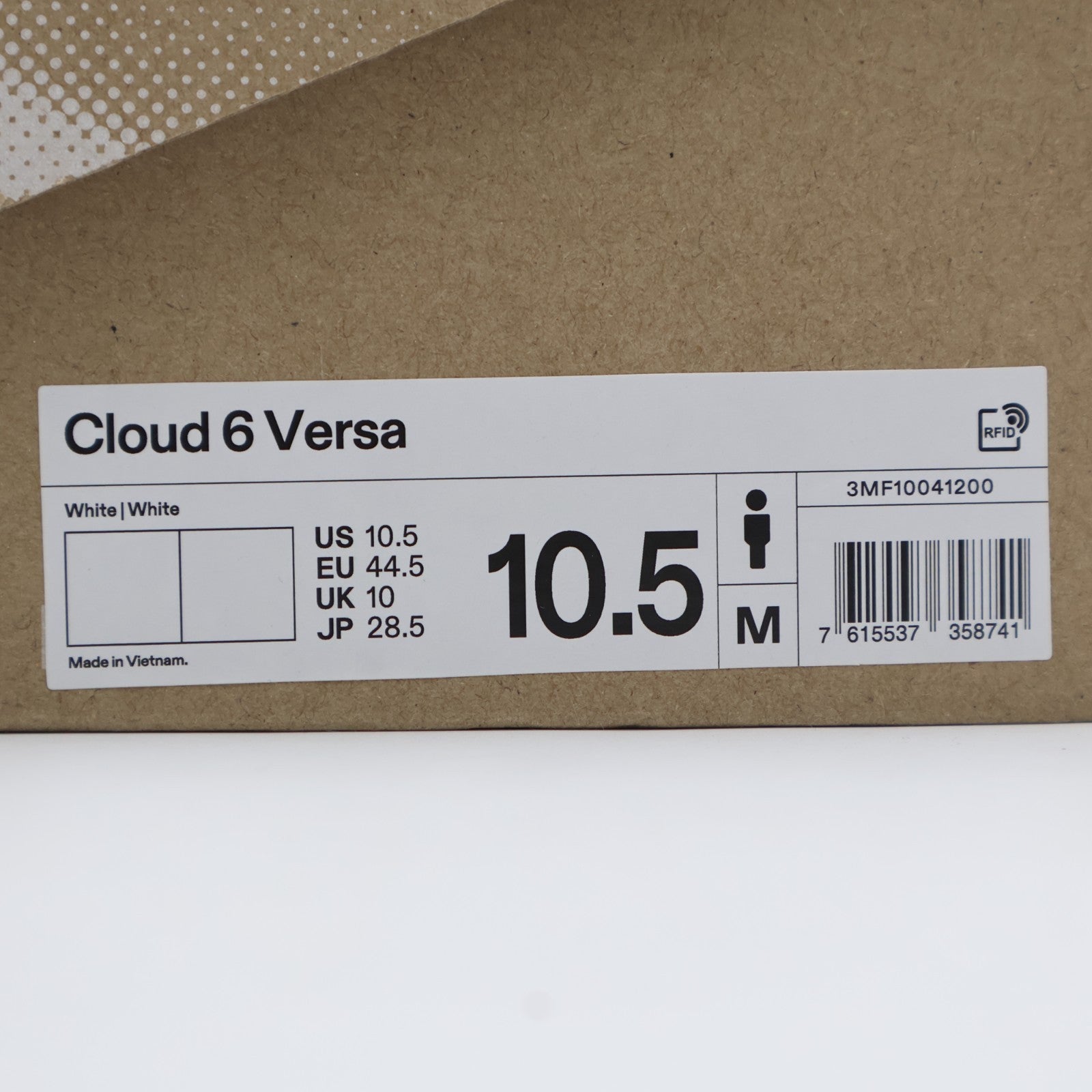 3MF10041200 On Cloud 6 Versa White White (Men's)