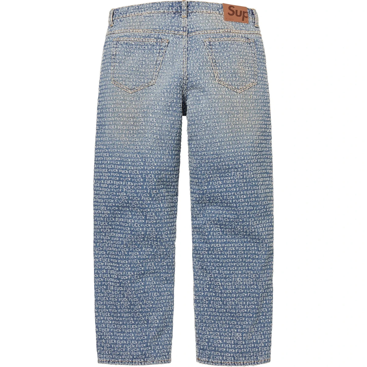 Supreme F*ck Stitch Loose Fit Jean Blue