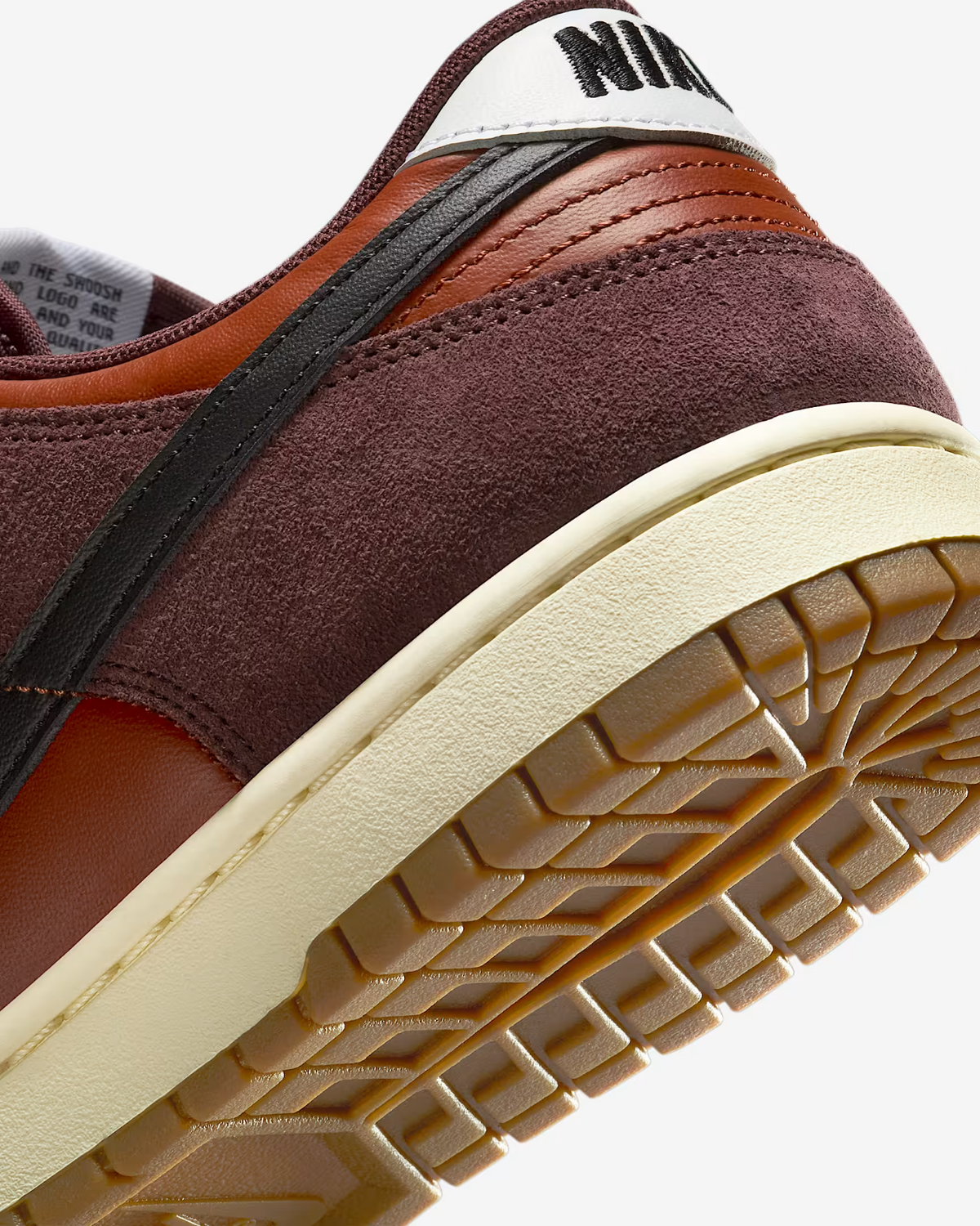 IB6399-600 Nike Dunk Low Mars Stone Black Burgundy Crush (Men's)