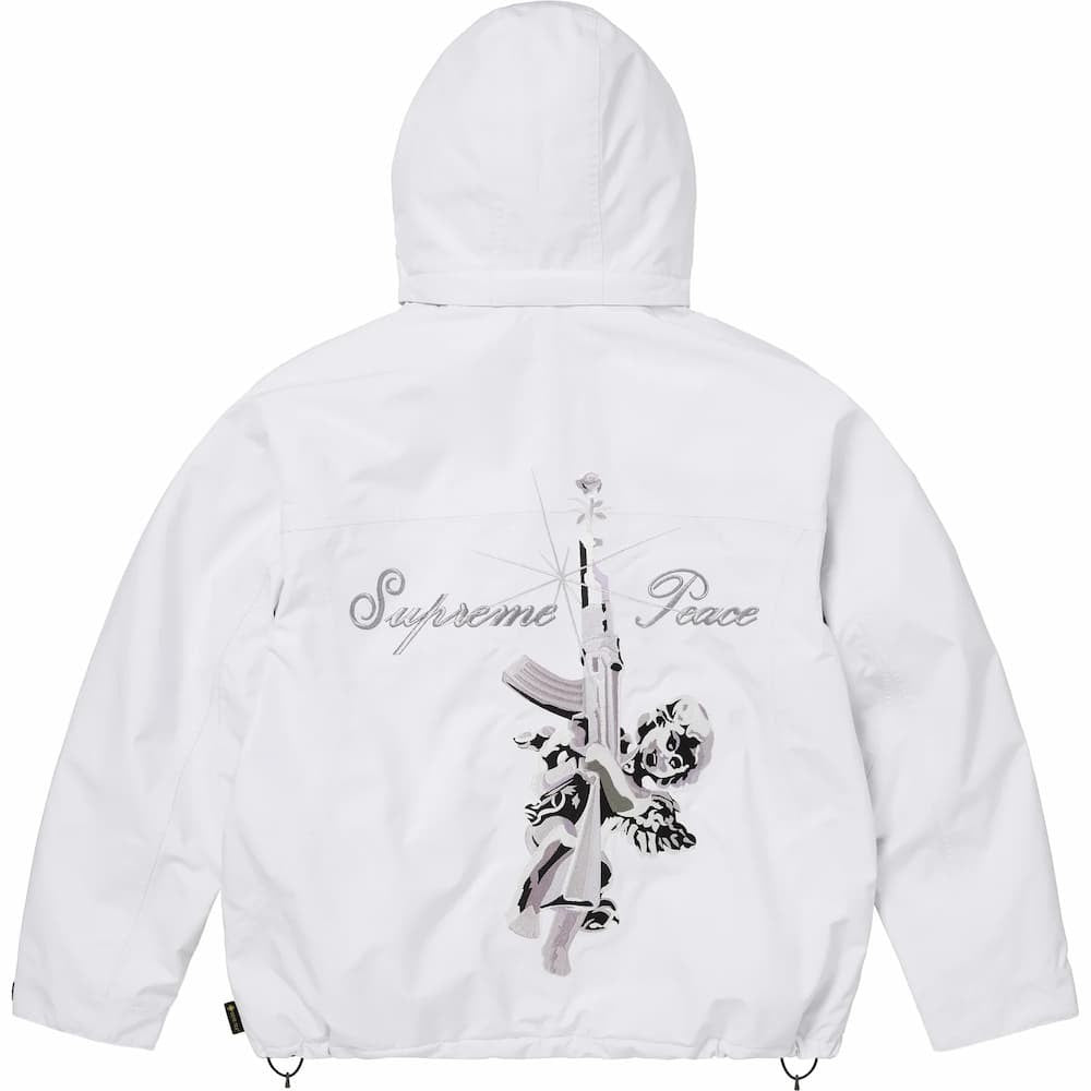 Supreme AOI Gore Tex Hooded Jacket White