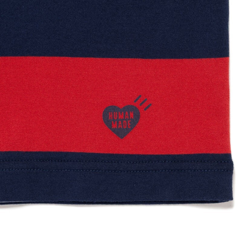 HUMAN MADE Striped Pack T-Shirt Navy
