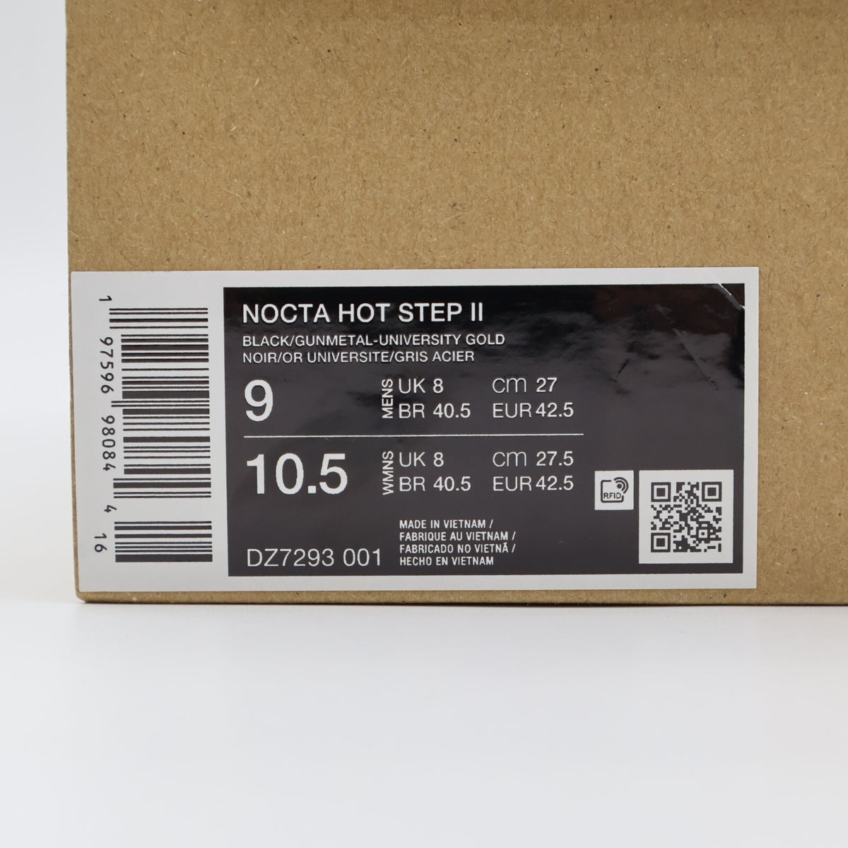 DZ7293-001 Drake NOCTA Nike Hot Step 2 Black Gunmetal (Men's)