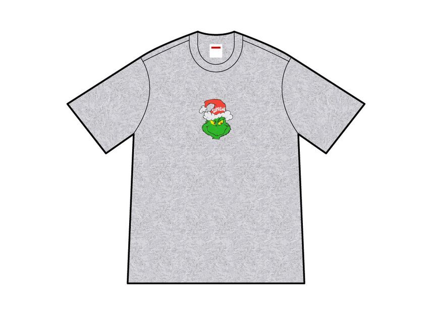 Supreme Grinch Tee Heather Grey