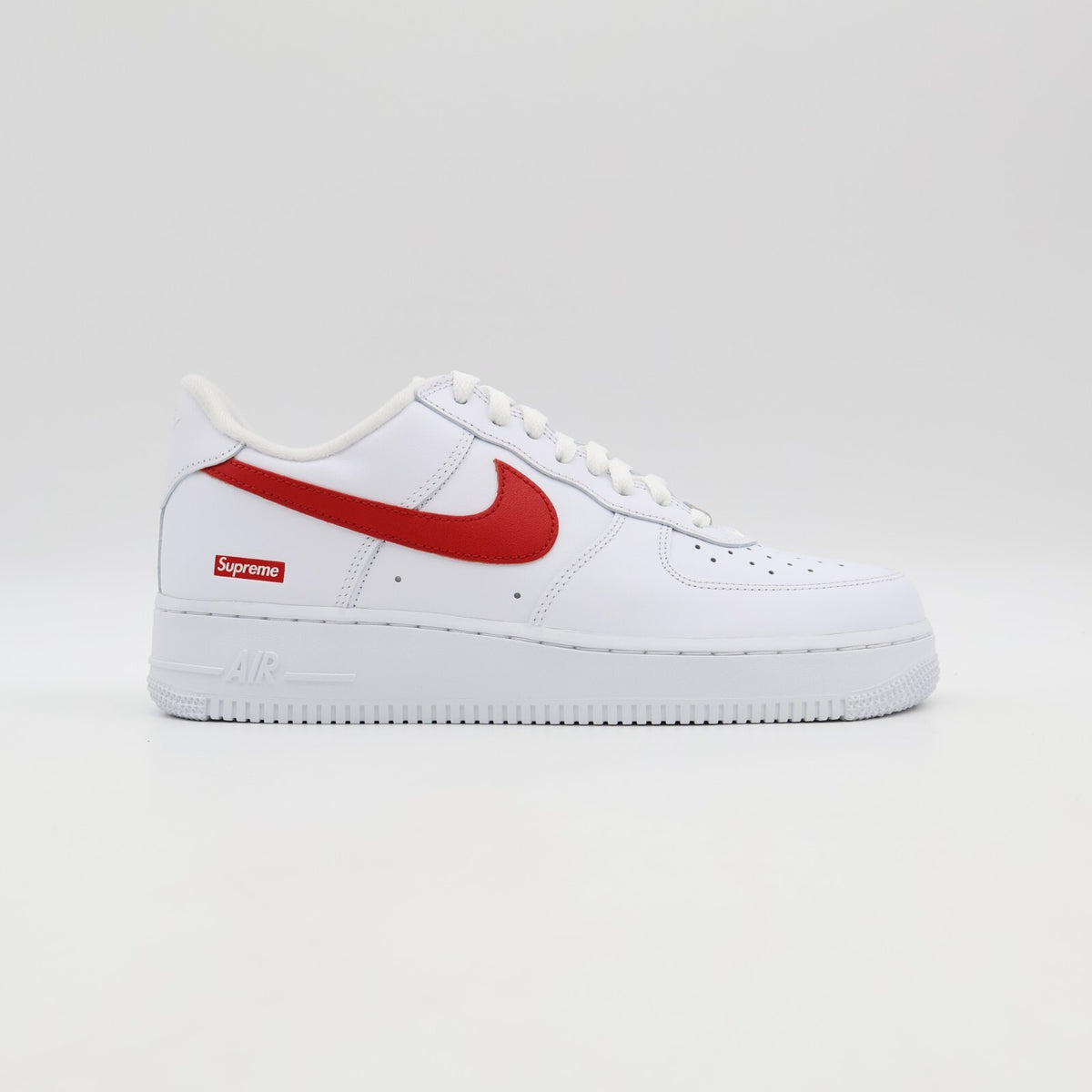 CU9225-101 Supreme Nike Air Force 1 Low China Exclusive White Speed Red (Men's)