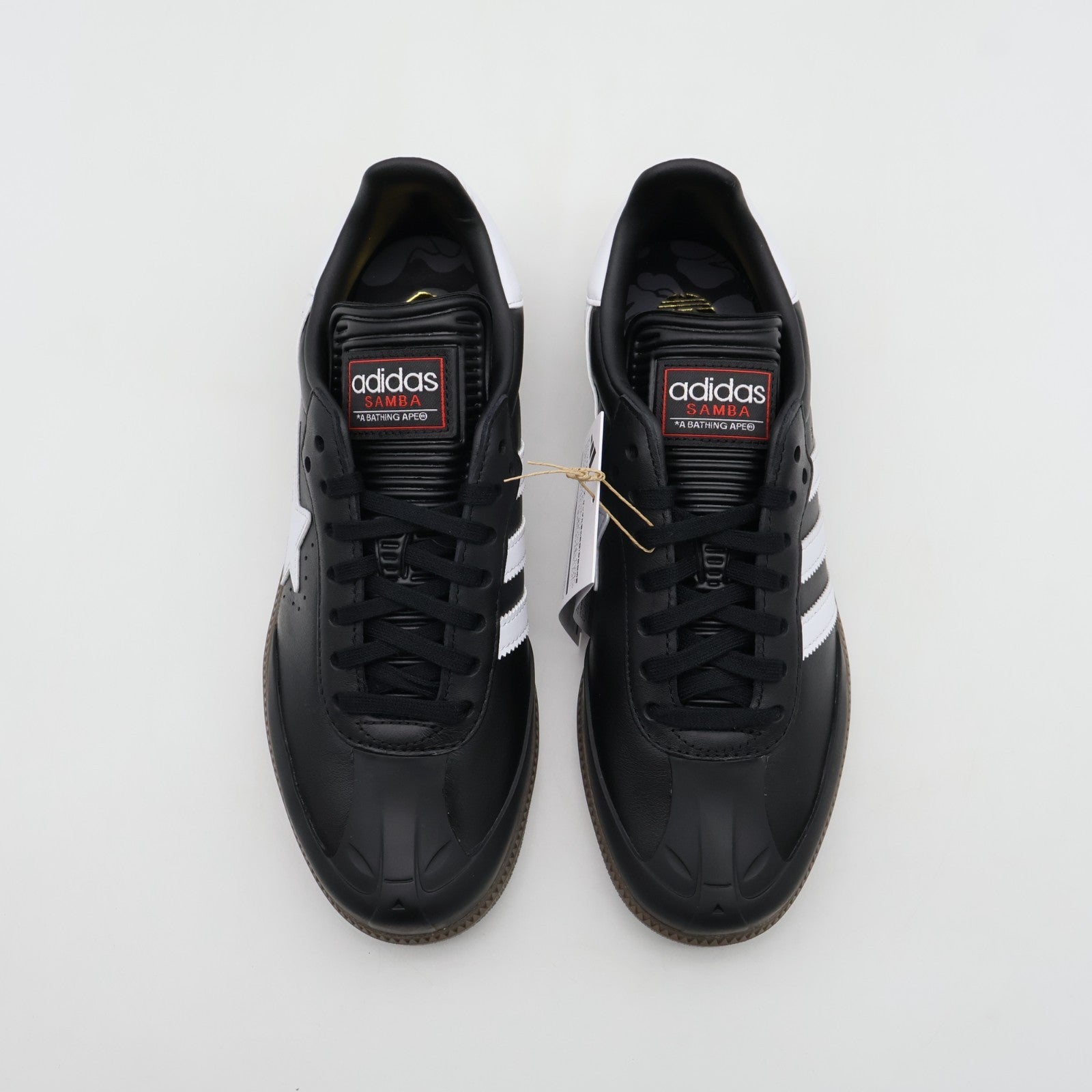 JR9246 A BATHING APE adidas Originals Samba Core Black Cloud White Gum (Men's)