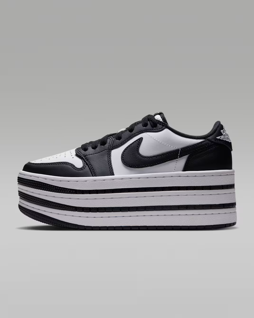 HV8288-002 Nike Air Jordan 1 Triple Stack "Black/White" (Women's)