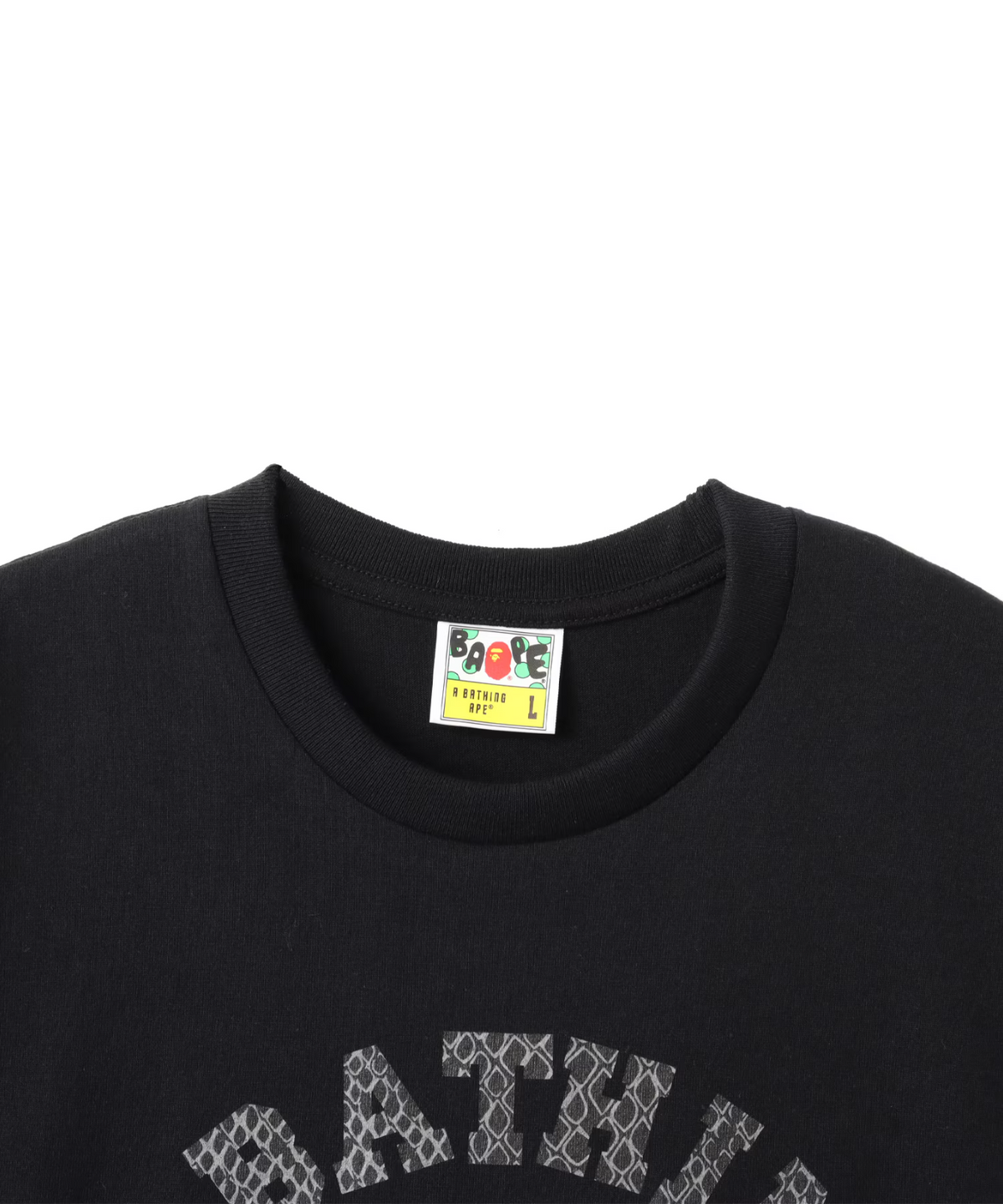 A BATHING APE atmos Bape A Bathing Ape G-Snk College Tee Black