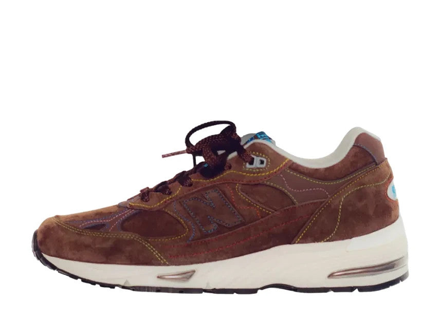 SNDN-SNKR-10945 Bleue Burnham x New Balance 991V1 Made in UK "Brown" (Men's)