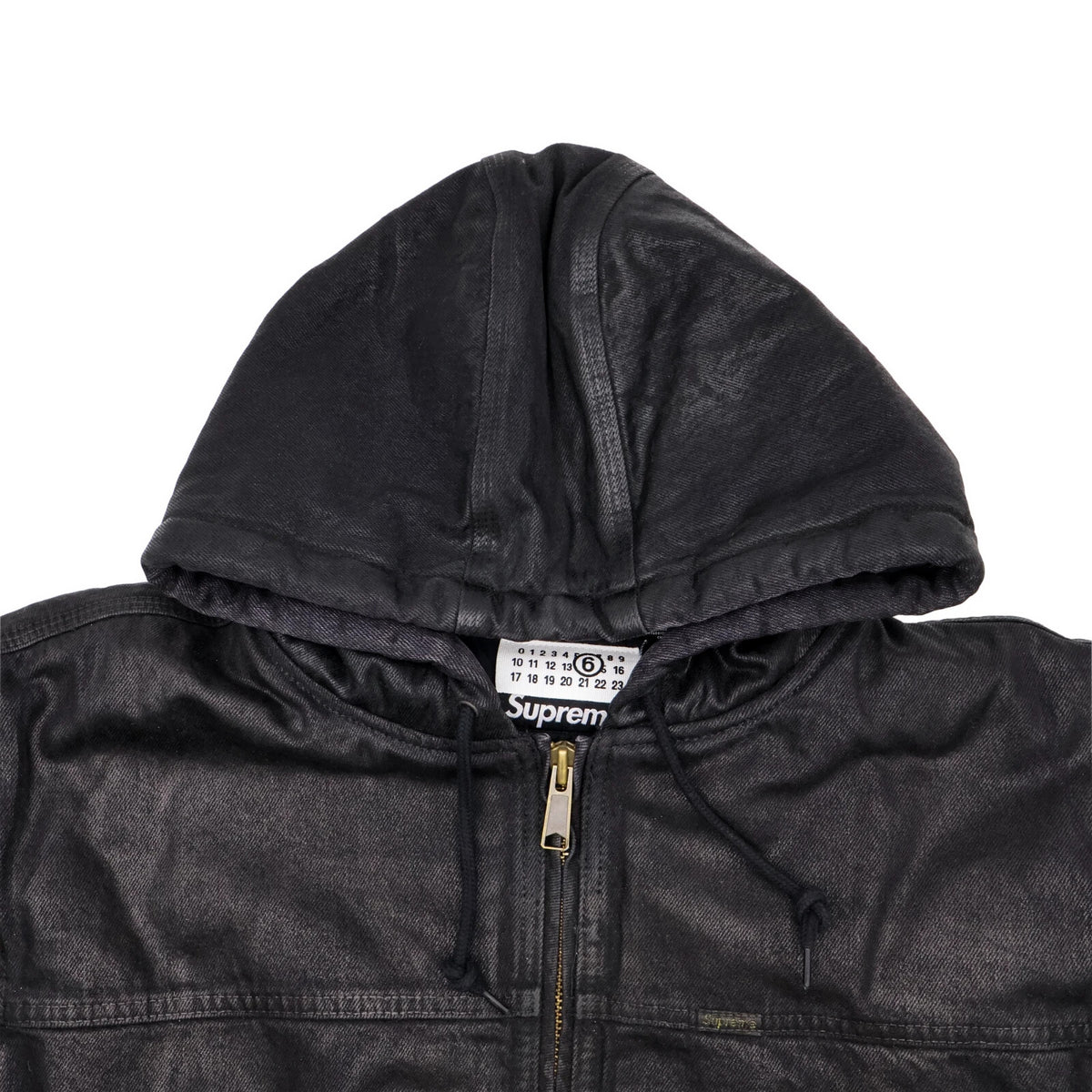 Supreme x MM6 Maison Margiela Foil Hooded Work Jacket Black
