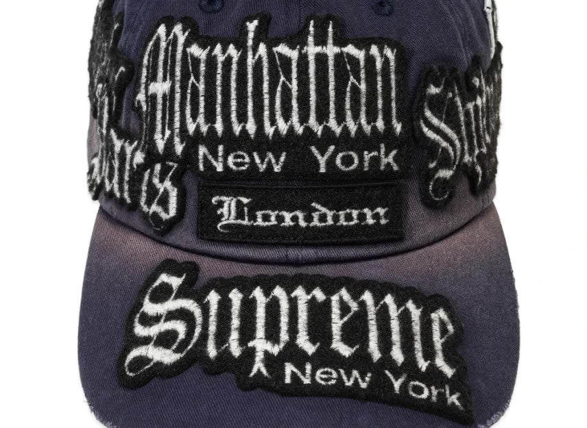 Supreme City Patches 6-Panel "Navy"