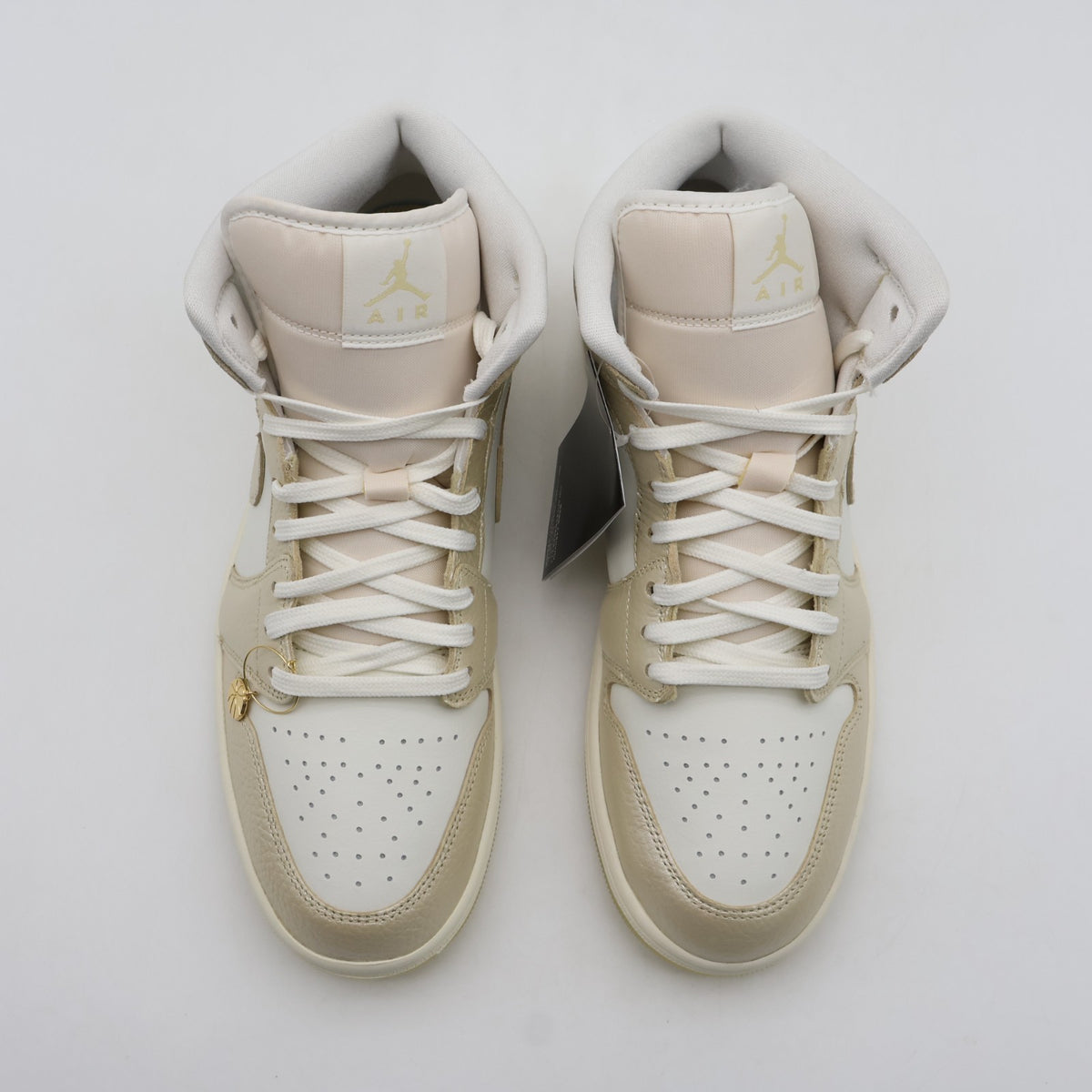 HV5159-100 Nike Air Jordan 1 Mid Metallic Team Gold ( Women's )
