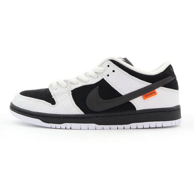 FD2629-100 TIGHTBOOTH Nike SB Dunk Low Pro QS Black White Safety Orange (Men's)