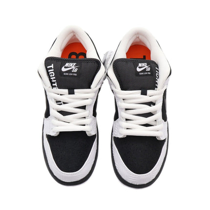 FD2629-100 TIGHTBOOTH Nike SB Dunk Low Pro QS Black White Safety Orange (Men's)