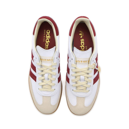 IF5660 Sporty & Rich adidas Originals Samba OG White Collegiate Burgundy (Men's)