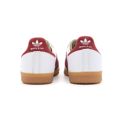 IF5660 Sporty & Rich adidas Originals Samba OG White Collegiate Burgundy (Men's)