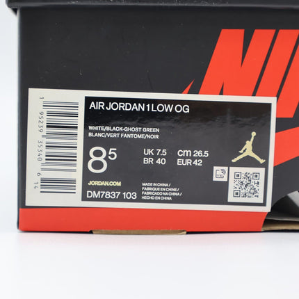 Size 8.5 - DM7837-103 Nike Air Jordan 1 OG Low Ghost Green