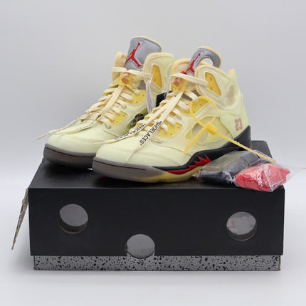 Size 8.5 - Nike Air Jordan 5 SP x Off-White Mid Sail