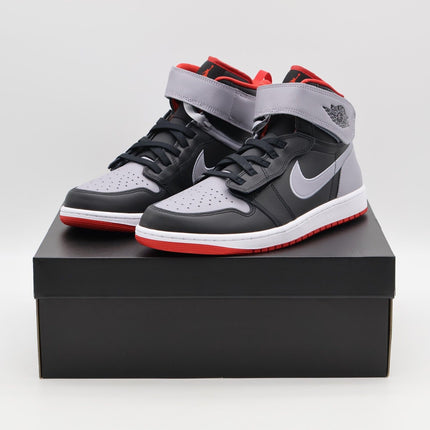 CQ3835-010 Nike Air Jordan 1 High FlyEase Black Cement Grey Fire Red (Men's)