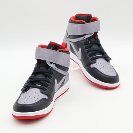 CQ3835-010 Nike Air Jordan 1 High FlyEase Black Cement Grey Fire Red (Men's)