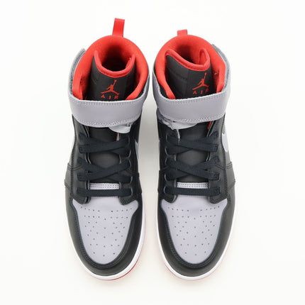 CQ3835-010 Nike Air Jordan 1 High FlyEase Black Cement Grey Fire Red (Men's)