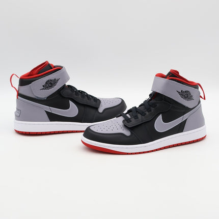 CQ3835-010 Nike Air Jordan 1 High FlyEase Black Cement Grey Fire Red (Men's)