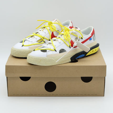 DH7863-100 Off-White Nike Blazer Low White University Red Sail Yellow (Men's)