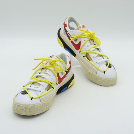 DH7863-100 Off-White Nike Blazer Low White University Red Sail Yellow (Men's)