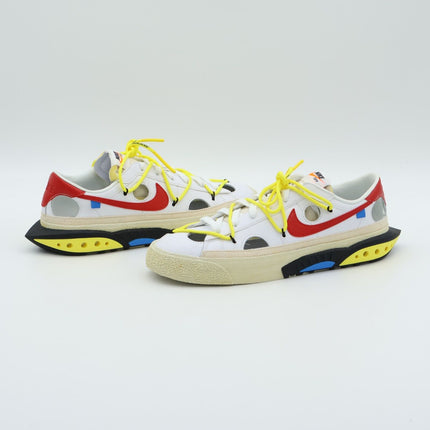 DH7863-100 Off-White Nike Blazer Low White University Red Sail Yellow (Men's)