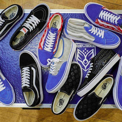 V36CF-BUMP-BU-RD BUMP OF CHICKEN �~ Vans Old Skool Blue Red (Men's)