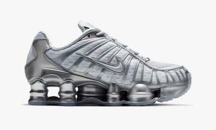 AR3566-003 Nike Shox TL Pure Platinum and Metallic Silver (Women's)