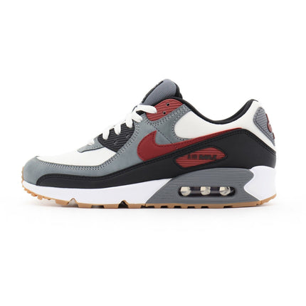 FB9658-100 Nike Air Max 90 White Cool Grey Black Team Red Maroon Wine (Men's)