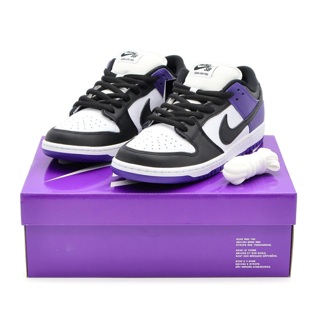 BQ6817-500 Nike SB Dunk Low Pro Court Purple Black White (Men's)