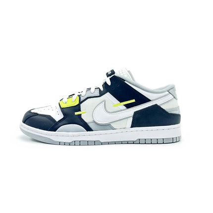 DC9723-001 Nike Dunk Low Scrap Wolf Gray Light Lemon Twist Black White Grey