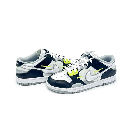 DC9723-001 Nike Dunk Low Scrap Wolf Gray Light Lemon Twist Black White Grey