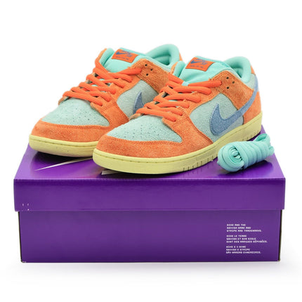 DV5429-800 Nike SB Dunk Low Orange Emerald Rise Noise Aqua Lemon Chiffon (Men's)