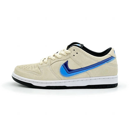 CT6688-200 Nike SB Dunk Low Light Cream Truck It White Blue Black