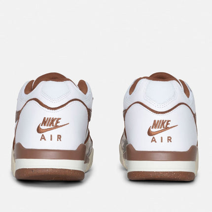 FD6475-100 Stussy Nike Air Flight 89 Low SP White and Pecan (Men's)