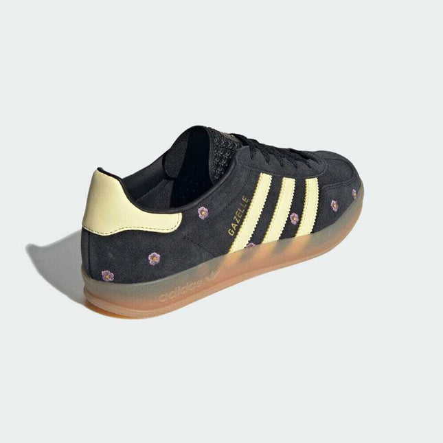 IF4490 adidas Originals Gazelle Indoor Core Black Almost Yellow Silver (Women's)