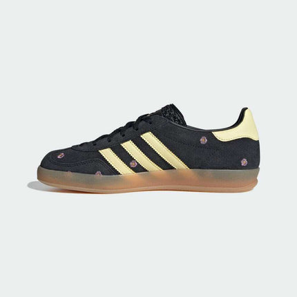 IF4490 adidas Originals Gazelle Indoor Core Black Almost Yellow Silver (Women's)