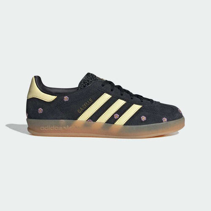 IF4490 adidas Originals Gazelle Indoor Core Black Almost Yellow Silver (Women's)