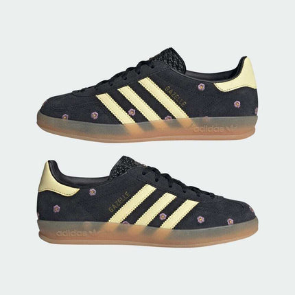 IF4490 adidas Originals Gazelle Indoor Core Black Almost Yellow Silver (Women's)