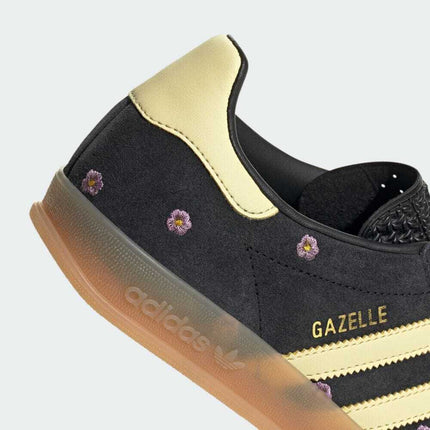 IF4490 adidas Originals Gazelle Indoor Core Black Almost Yellow Silver (Women's)